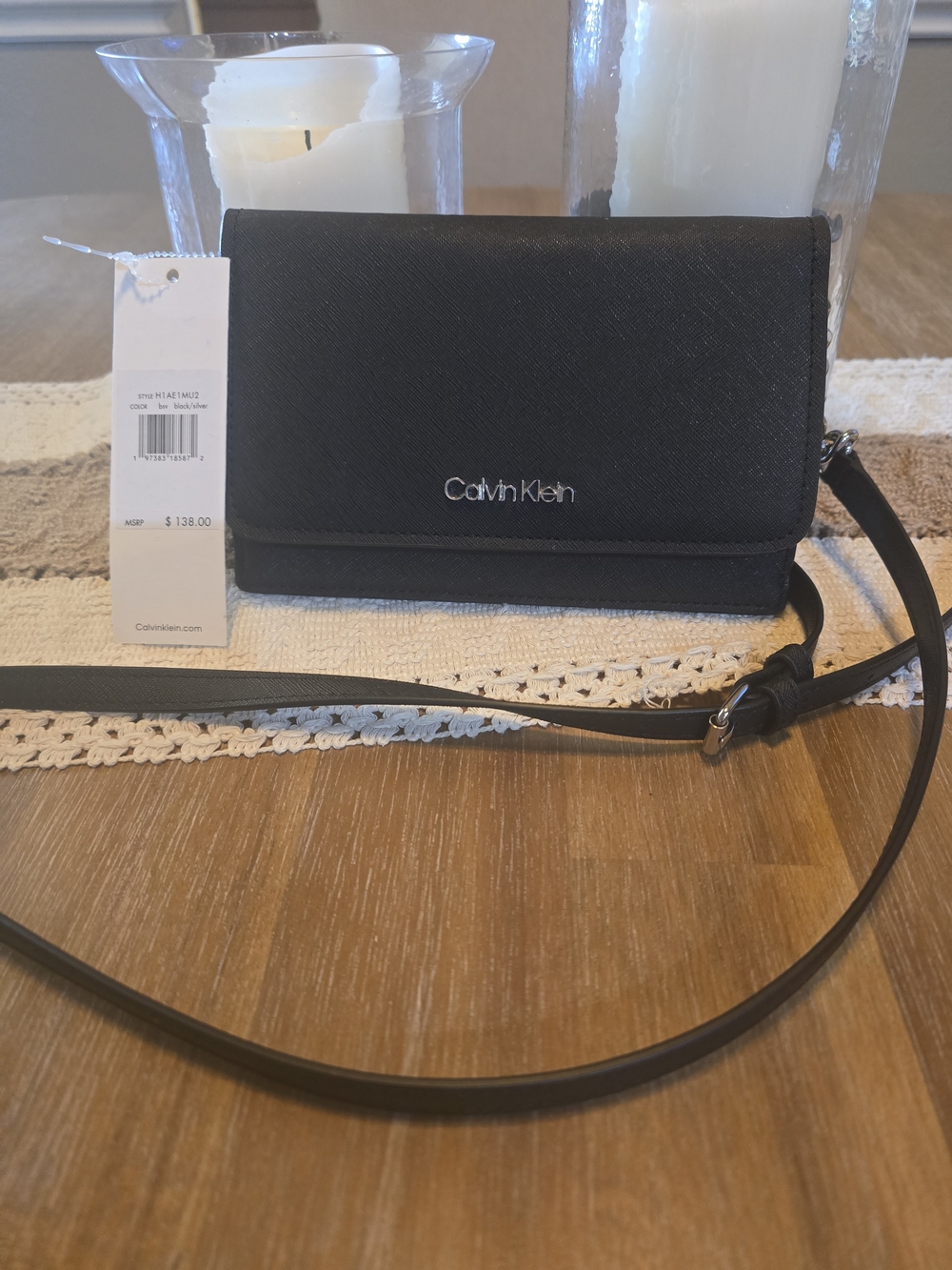 Calvin Klein Black CrossbodyBag/ Wallet